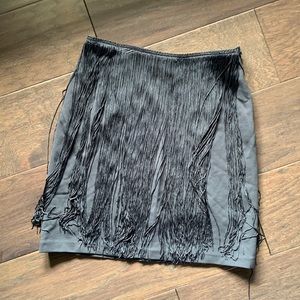 Zara Fringe Mini Skirt